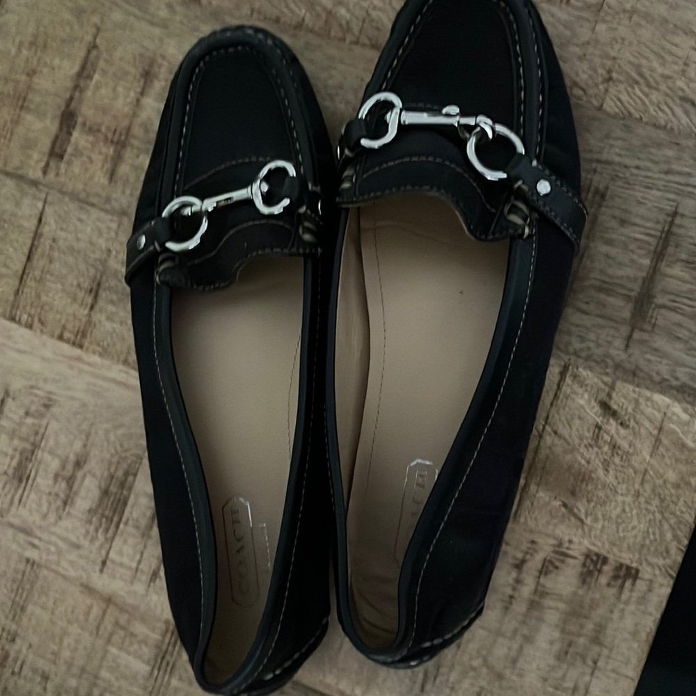 Coach black flats